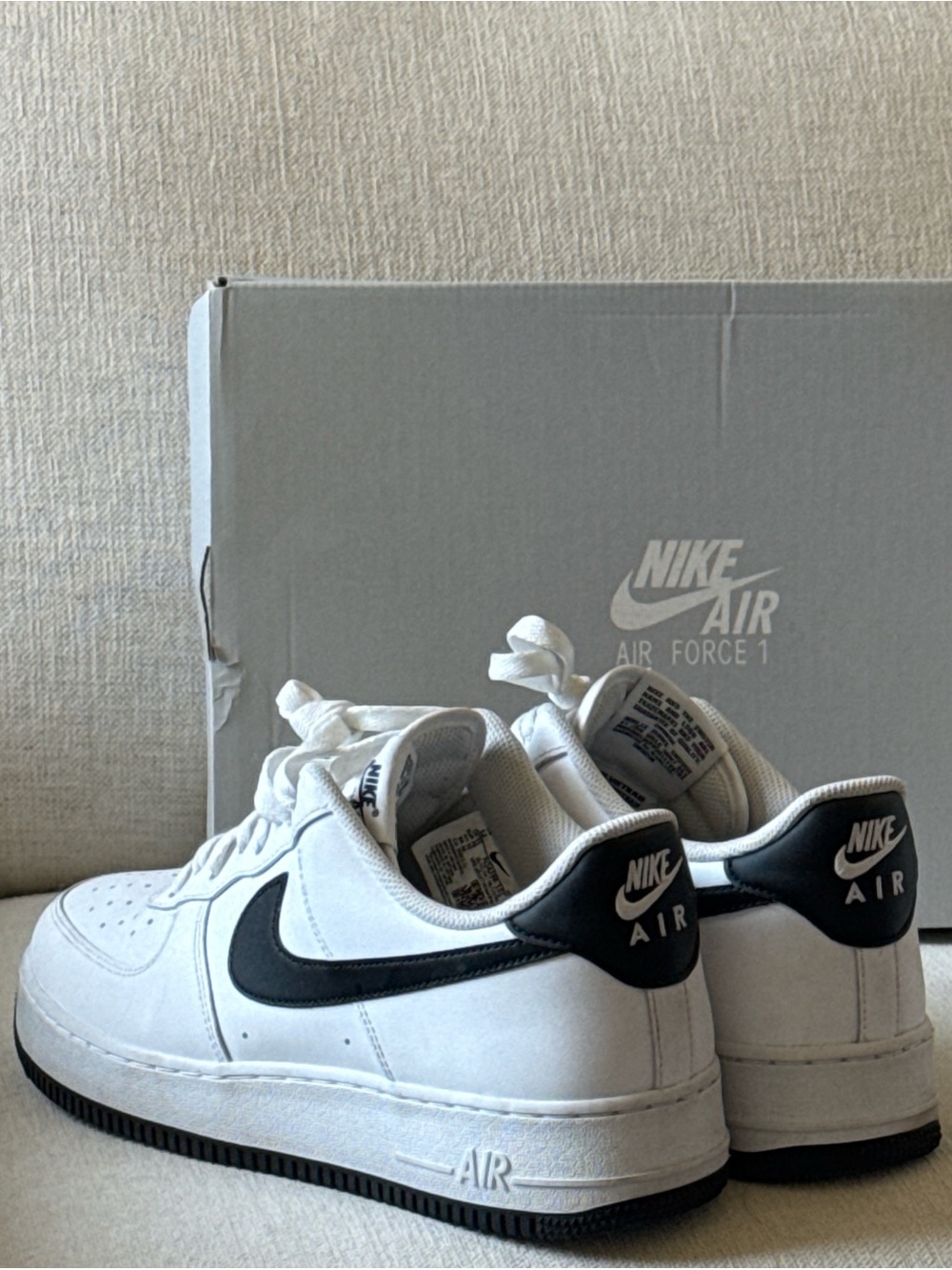 Nike Air Force 1 Low Top Sneakers - White/Black